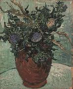 Vincent Van Gogh Flower Vase with Thistles oil painting picture wholesale